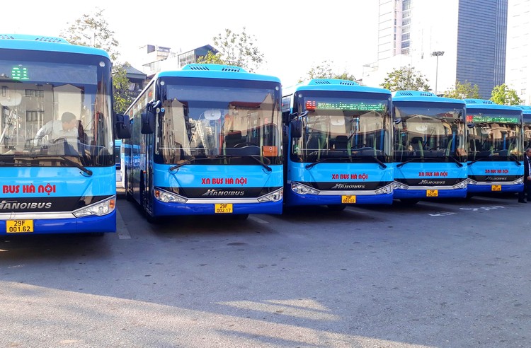 Transerco vừa trúng 4 gói thầu cung cấp dịch vụ vận tải hành khách công cộng bằng xe buýt trên địa bàn TP. Hà Nội. Ảnh minh họa: Nam An