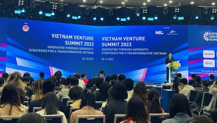 Diễn đàn Quỹ đầu tư đổi mới sáng tạo Việt Nam 2023 được tổ chức sáng 30/10. Ảnh: Việt Anh