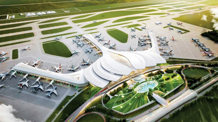 Khi hoàn thành tất cả các giai đoạn, Cảng hàng không quốc tế Long Thành sẽ đạt công suất 100 triệu lượt hành khách/năm