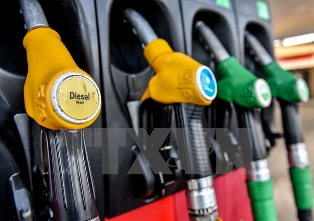 Một trạm bơm nhiên liệu ở Bailleul, Pháp. (Nguồn: AFP/TTXVN)