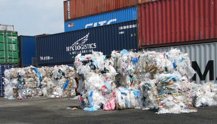 So với tháng trước, số container phế liệu tại các cảng biển đã giảm 2.748 container. Ảnh minh họa: Internet 