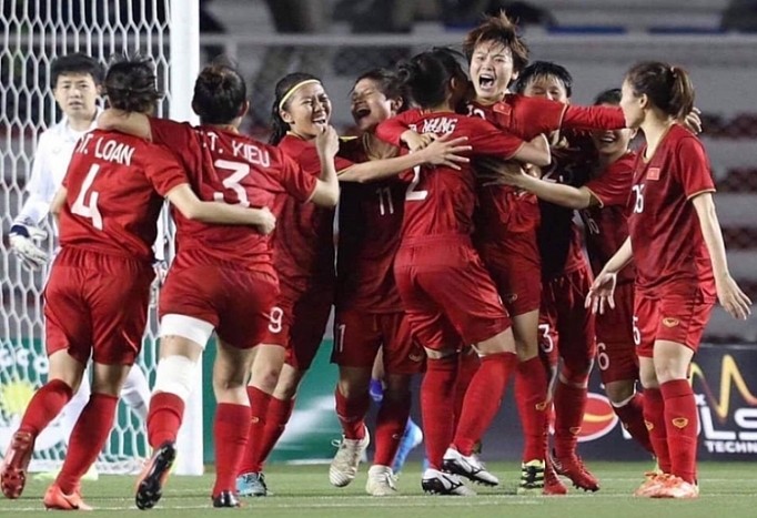 Các cô gái vàng Việt Nam xuất sắc giành Huy chương Vàng môn bóng đá nữ ở SEA Games 30