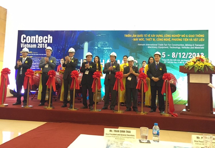 Lễ khai mạc Contech VietNam 2018 diễn ra ngày 5/12/2018.