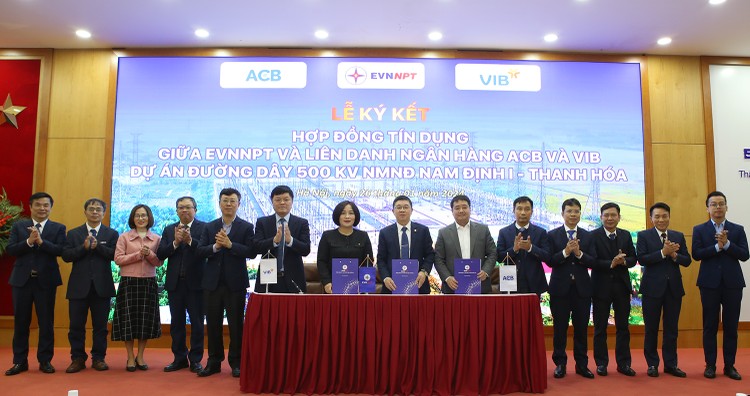 EVNNPT và BIDV ký kết hợp đồng tín dụng cho Dự án đường dây 500 kV Quảng Trạch - Quỳnh Lưu (ảnh: EVNNPT)